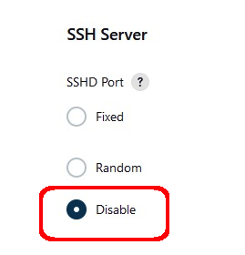 Jenkins SSH Disable 2